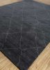zuri grey and black wool hand knotted Rug - FoldShot zuri grey and black wool hand knotted Rug - FoldShot
