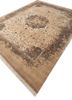 far east beige and brown wool hand knotted Rug - FoldShot far east beige and brown wool hand knotted Rug - FoldShot
