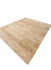 entropy beige and brown wool and silk hand knotted Rug - FoldShot