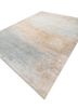 afterglow by kavi blue afghan wool and silk hand knotted Rug - FoldShot