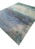 afterglow by kavi grey and black afghan wool and silk hand knotted Rug - FoldShot afterglow by kavi grey and black afghan wool and silk hand knotted Rug - FoldShot
