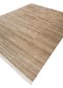 entropy ivory wool and silk hand knotted Rug - FoldShot