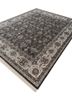 cyanna blue wool and silk hand knotted Rug - FoldShot
