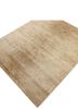 entropy beige and brown wool and silk hand knotted Rug - FoldShot entropy beige and brown wool and silk hand knotted Rug - FoldShot