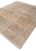 entropy ivory wool and silk hand knotted Rug - FoldShot