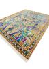 aurora ivory wool and silk hand knotted Rug - FoldShot aurora ivory wool and silk hand knotted Rug - FoldShot