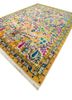 aurora ivory wool and silk hand knotted Rug - FoldShot aurora ivory wool and silk hand knotted Rug - FoldShot
