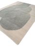 entropy ivory wool and silk hand knotted Rug - FoldShot entropy ivory wool and silk hand knotted Rug - FoldShot