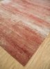 afterglow by kavi red and orange wool and silk hand knotted Rug - FoldShot afterglow by kavi red and orange wool and silk hand knotted Rug - FoldShot