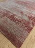 tattvam red and orange wool and silk hand knotted Rug - FoldShot tattvam red and orange wool and silk hand knotted Rug - FoldShot