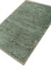 urban pause by kavi green wool hand knotted Rug - FoldShot