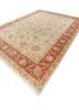 gulmarg ivory silk hand knotted Rug - FoldShot