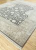 gulmarg grey and black silk hand knotted Rug - FoldShot gulmarg grey and black silk hand knotted Rug - FoldShot