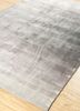 basis blue bamboo silk hand loom Rug - FoldShot