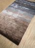 basis grey and black bamboo silk hand loom Rug - FoldShot basis grey and black bamboo silk hand loom Rug - FoldShot