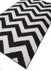indusbar grey and black wool flat weaves Rug - FoldShot indusbar grey and black wool flat weaves Rug - FoldShot