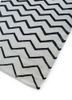 indusbar grey and black wool flat weaves Rug - FoldShot indusbar grey and black wool flat weaves Rug - FoldShot