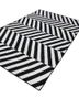 alhambra grey and black wool flat weaves Rug - FoldShot alhambra grey and black wool flat weaves Rug - FoldShot