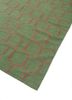 indusbar green wool flat weaves Rug - FoldShot