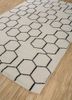 indusbar ivory wool flat weaves Rug - FoldShot indusbar ivory wool flat weaves Rug - FoldShot
