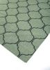 indusbar green wool flat weaves Rug - FoldShot indusbar green wool flat weaves Rug - FoldShot