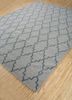 indusbar grey and black wool flat weaves Rug - FoldShot