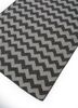 indusbar grey and black wool flat weaves Rug - FoldShot
