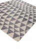 indusbar grey and black wool flat weaves Rug - FoldShot indusbar grey and black wool flat weaves Rug - FoldShot