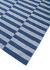 alhambra blue wool flat weaves Rug - FoldShot