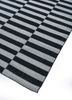 alhambra grey and black wool flat weaves Rug - FoldShot