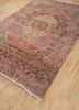 someplace in time red and orange afghan wool hand knotted Rug - FoldShot someplace in time red and orange afghan wool hand knotted Rug - FoldShot