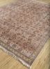 someplace in time red and orange afghan wool hand knotted Rug - FoldShot