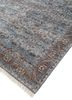 someplace in time blue afghan wool hand knotted Rug - FoldShot someplace in time blue afghan wool hand knotted Rug - FoldShot
