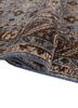 someplace in time blue afghan wool hand knotted Rug - FoldShot someplace in time blue afghan wool hand knotted Rug - FoldShot