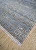 viscaya grey and black afghan wool hand knotted Rug - FoldShot viscaya grey and black afghan wool hand knotted Rug - FoldShot