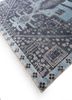 thyme blue afghan wool hand knotted Rug - FoldShot thyme blue afghan wool hand knotted Rug - FoldShot