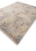 erbe ivory afghan wool hand knotted Rug - FoldShot