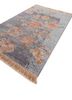pansy grey and black afghan wool hand knotted Rug - FoldShot pansy grey and black afghan wool hand knotted Rug - FoldShot