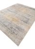 entropy ivory wool and silk hand knotted Rug - FoldShot entropy ivory wool and silk hand knotted Rug - FoldShot