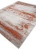 entropy beige and brown wool and silk hand knotted Rug - FoldShot
