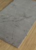 urban pause by kavi grey and black wool and silk hand knotted Rug - FoldShot urban pause by kavi grey and black wool and silk hand knotted Rug - FoldShot