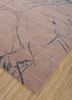 urban pause by kavi beige and brown wool and silk hand knotted Rug - FoldShot