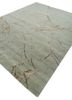 urban pause by kavi green wool and silk hand knotted Rug - FoldShot urban pause by kavi green wool and silk hand knotted Rug - FoldShot
