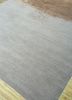 urban pause by kavi grey and black wool and silk hand knotted Rug - FoldShot urban pause by kavi grey and black wool and silk hand knotted Rug - FoldShot