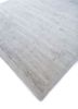 urban pause by kavi ivory wool and silk hand knotted Rug - FoldShot