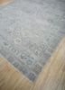 erbe grey and black wool hand knotted Rug - FoldShot