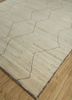 zuri ivory afghan wool hand knotted Rug - FoldShot