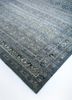 viscaya blue afghan wool hand knotted Rug - FoldShot viscaya blue afghan wool hand knotted Rug - FoldShot