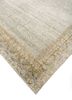 viscaya green afghan wool hand knotted Rug - FoldShot