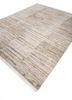 entropy ivory afghan wool hand knotted Rug - FoldShot